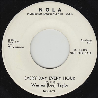 Warren (Lee) Taylor - Every Day Every Hour / Key To Your Door download mp3 flac