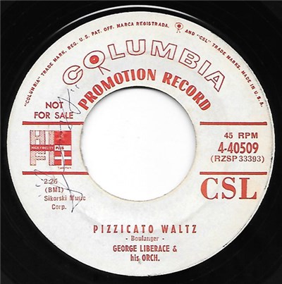 George Liberace And His Orchestra - Pizzicato Waltz / Skiddles download mp3 flac