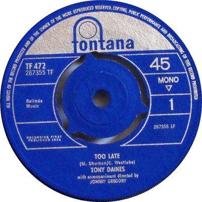 Tony Daines - Too Late download mp3 flac