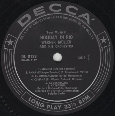 Werner Müller Und Sein Orchester - Holiday In Rio download mp3 flac