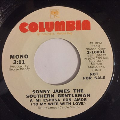 Sonny James The Southern Gentleman - A Mi Esposa Con Amor (To My Wife With Love) download mp3 flac