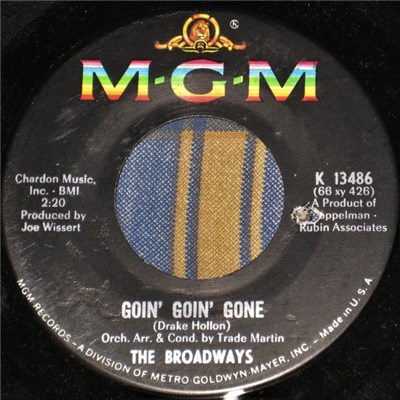 The Broadways - Goin' Goin' Gone / Are You Telling Me Goodbye download mp3 flac