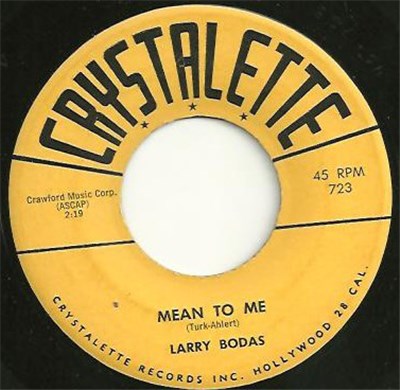 LARRY BODAS - Mean To Me / These Are My Dreams download mp3 flac