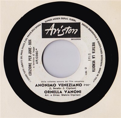 Ornella Vanoni / Paolo Mengoli - Anonimo Veneziano / Un Angelo Per Me (Les Anges Du Matin) download mp3 flac