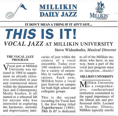 Vocal Jazz , Steve Widenhofer - This Is It! download mp3 flac