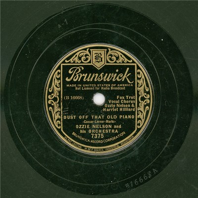 Ozzie Nelson And His Orchestra - Dust Off That Old Piano / Rigamarole download mp3 flac