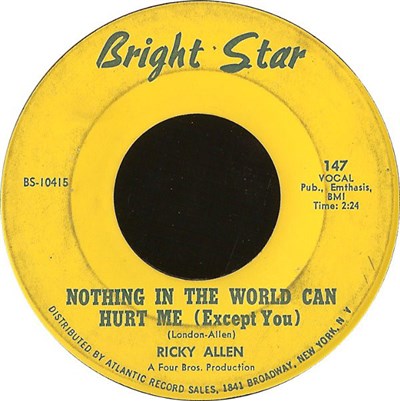 Ricky Allen - Nothing In The World Can Hurt Me (Except You) download mp3 flac