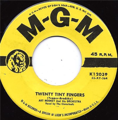 Art Mooney And His Orchestra - Twenty Tiny Fingers / A Happy Song download mp3 flac