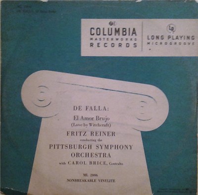 De Falla : Fritz Reiner Conducting The Pittsburg Symphony Orchestra With Carol Brice - El Amor Brujo (Love By Witchcraft) download mp3 flac
