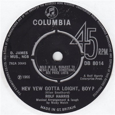 Rolf Harris - Hev Yew Gotta Loight, Boy? download mp3 flac