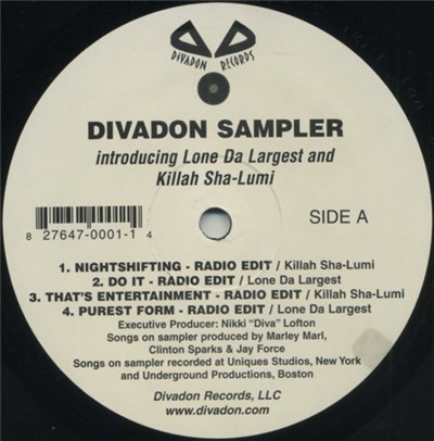 Killa Sha-Lumi / Lone Da Largest - Divadon Sampler download mp3 flac
