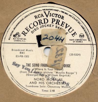 Noro Morales And His Orchestra - The Song From Moulin Rouge / Fantasia Mexicana download mp3 flac