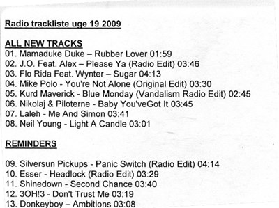 Various - Radio Trackliste Uge 19 2009 download mp3 flac
