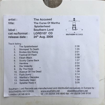 The Accüsed - The Curse Of Martha Splatterhead download mp3 flac