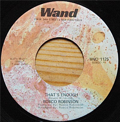 Rosco Robinson - That's Enough / One More Time download mp3 flac