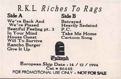 R.K.L. - Riches To Rags download mp3 flac