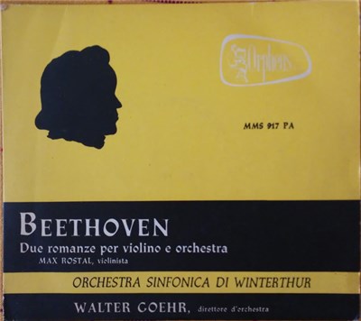 Beethoven, Max Rostal Violinista Orchestra Sinfonica Di Winterthur, Walter Goehr - Due Romanze Per Violino E Orchestra download mp3 flac