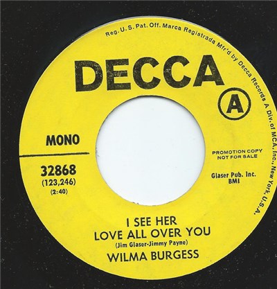 Wilma Burgess - I See Her Love All Over You / A Handful Of Stars download mp3 flac