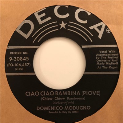 Domenico Modugno - Farfalle / Ciao Ciao Bambina (Piove) download mp3 flac