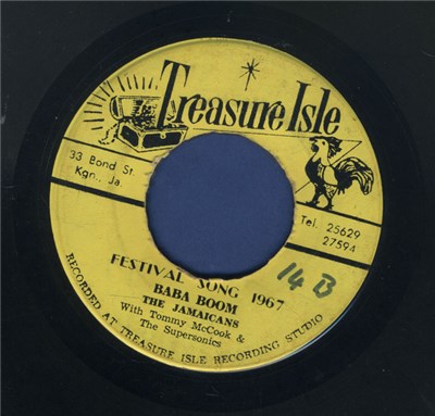 The Jamaicans With Tommy McCook & The Supersonics / Tommy McCook & The Supersonics - Festival Song 1967 (Baba Boom) / Real Cool download mp3 flac