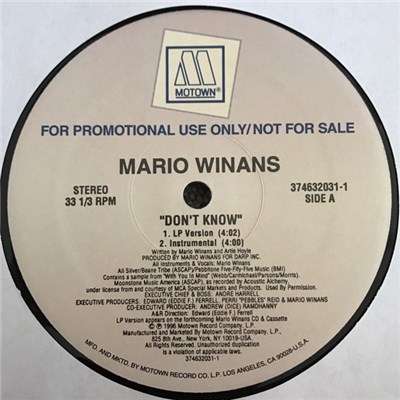 Mario Winans - Don't Know download mp3 flac