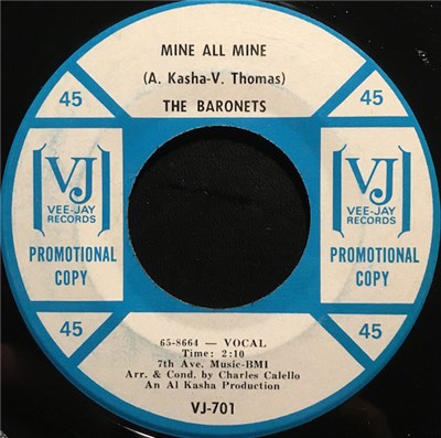 The Baronets - Mine All Mine / That's The Way Love Happens download mp3 flac