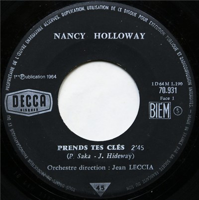 Nancy Holloway - Prends Tes Clés // Qui Va Te Remplacer download mp3 flac