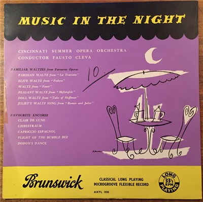 Cincinnati Summer Opera Orchestra, Fausto Cleva - Music In The Night download mp3 flac