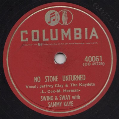 Swing & Sway With Sammy Kaye - No Stone Unturned / In The Mission Of St. Augustine download mp3 flac