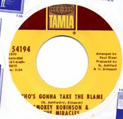 Smokey Robinson & The Miracles - Who's Gonna Take The Blame download mp3 flac