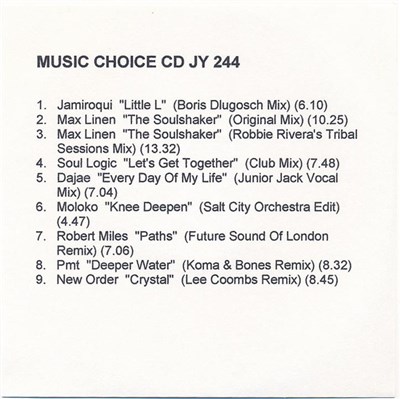 Various - Music Choice CD JY 244 download mp3 flac