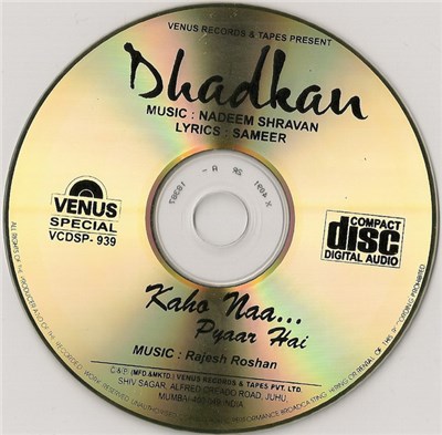 Nadeem Shravan, Sameer / Rajesh Roshan - Dhadkan / Kaho Naa... Pyaar Hai download mp3 flac