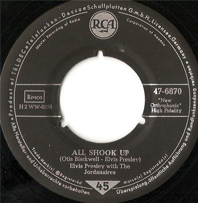 Elvis Presley With The Jordanaires - All Shook Up / That's When Your Heartaches Begin download mp3 flac