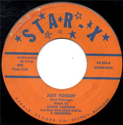 Jackie Carbone With Eddie Bartell & Orchestra - Just Foolin' download mp3 flac