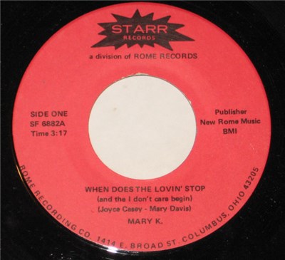 Mary K. - When Does The Lovin' Stop (And The I Don't Care Begin) download mp3 flac