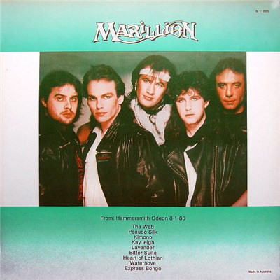 Marillion - From: Hammersmith Odeon 8-1-86 download mp3 flac