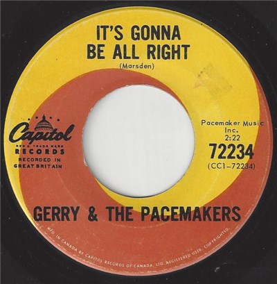 Gerry & The Pacemakers - It's Gonna Be Alright / Skinny Minnie download mp3 flac