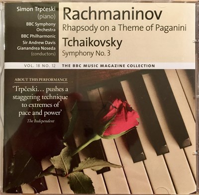 Rachmaninov, Tchaikovsky, Simon Trpčeski, BBC Symphony Orchestra, BBC Philharmonic, Sir Andrew Davis, Gianandrea Noseda - Rhapsody on a Theme of Paganini / Symphony No. 3 download mp3 flac