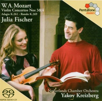 W. A. Mozart, Julia Fischer , Netherlands Chamber Orchestra, Yakov Kreizberg - Violin Concertos Nos 3&4 - Adagio K.261 - Rondo K.269 download mp3 flac