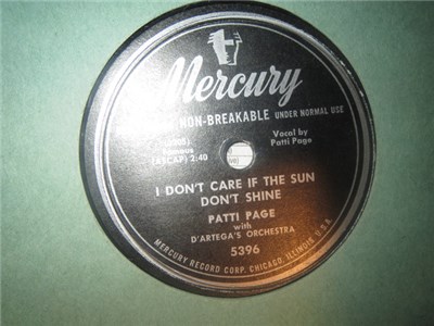 Patti Page - I Don't Care If The Sun Don't Shine / I'm Gonna Paper All My Walls With Love Letters download mp3 flac