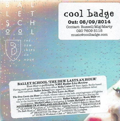 Ballet School - The Dew Lasts An Hour download mp3 flac