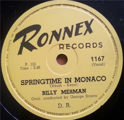 Billy Merman / Dave Appell And His Applejacks - Springtime In Monaco / The Rock And Roll Story download mp3 flac