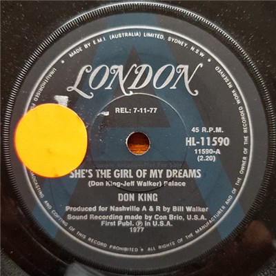 Don King - She's The Girl Of My Dreams / Dancing Across My Memory download mp3 flac