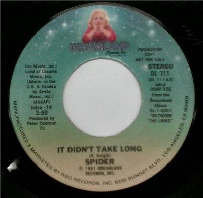 Spider - It Didn't Take Long download mp3 flac