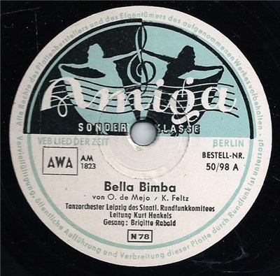 Tanzorchester Leipzig Des Staatlichen Rundfunkkomitees, Kurt HenKels - Bella Bimba / Mein Rhytmus download mp3 flac