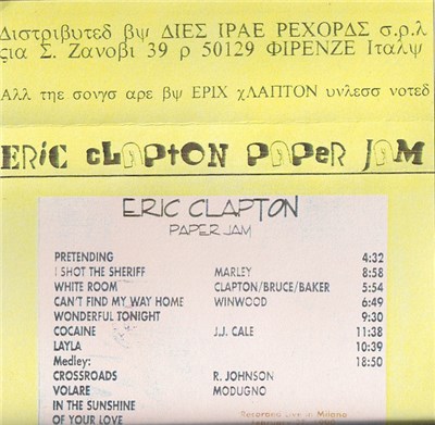 Eric Clapton - Paper Jam download mp3 flac