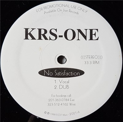 KRS-One - No Satisfaction / Land Of The Boogie Down download mp3 flac