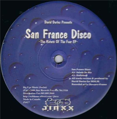David Duriez Presents San France Disco - The Return Of The Fear EP download mp3 flac
