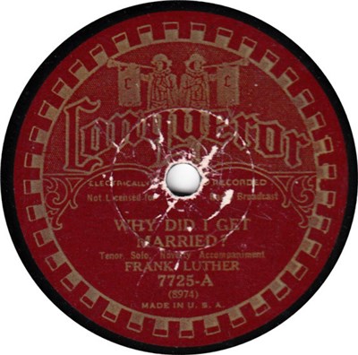 Frank Luther / Whitey Johns - Why Did I Get Married? / The Little Old Sod Shanty download mp3 flac