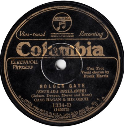 Cass Hagan And His Orchestra, Jan Garber And His Orchestra - Golden Gate / Back In Your Own Back Yard download mp3 flac
